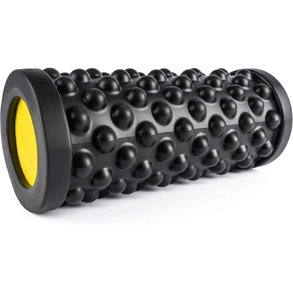 image:imageTRX Training Rev Myofascial Release Roller Travel Massage Roller for Muscles 14Inch Round Foam Roller for Stretching and PostWorkout Recovery