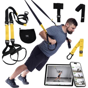 TRX All-In-One Home Gym System – Complete Suspension Training Kit for Strength Training, HIIT & Full-Body Workouts at Home or Outdoors, Includes Indoor & Outdoor Anchors