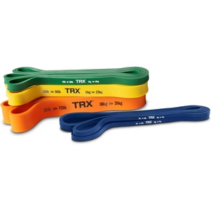 TRX Training Strength Band Set, Full-Body Resistance Bands for Home and Gym Use, Resistance Bands for Working Out(5 lbs – 70 lbs (Pack of 4))