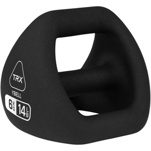 TRX YBell Neo Series 3-in-1 Kettlebell, Dumbbell and Push Up Bar Workout Equipment | Commercial Grade Neoprene Coated Surface | Perfect for Strength Training & Conditioning Workouts(Black 14)