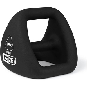 TRX YBell Neo Series 3-in-1 Kettlebell, Dumbbell and Push Up Bar Workout Equipment | Commercial Grade Neoprene Coated Surface | Perfect for Strength Training & Conditioning Workouts(Black 26)
