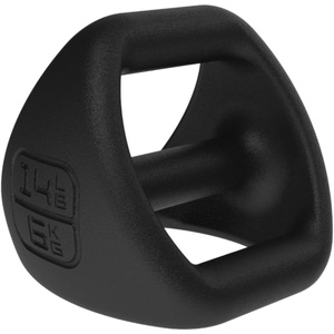 TRX YBell Pro Series 3-in-1 Dumbbell, Kettlebell and Push Up Stand Workout Equipment | Commercial Grade Powder Coated Surface | Perfect for Strength Training & Conditioning Workouts(Black)